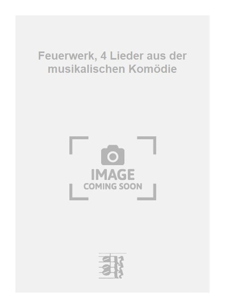 Feuerwerk, 4 Lieder aus der musikalischen Komödie